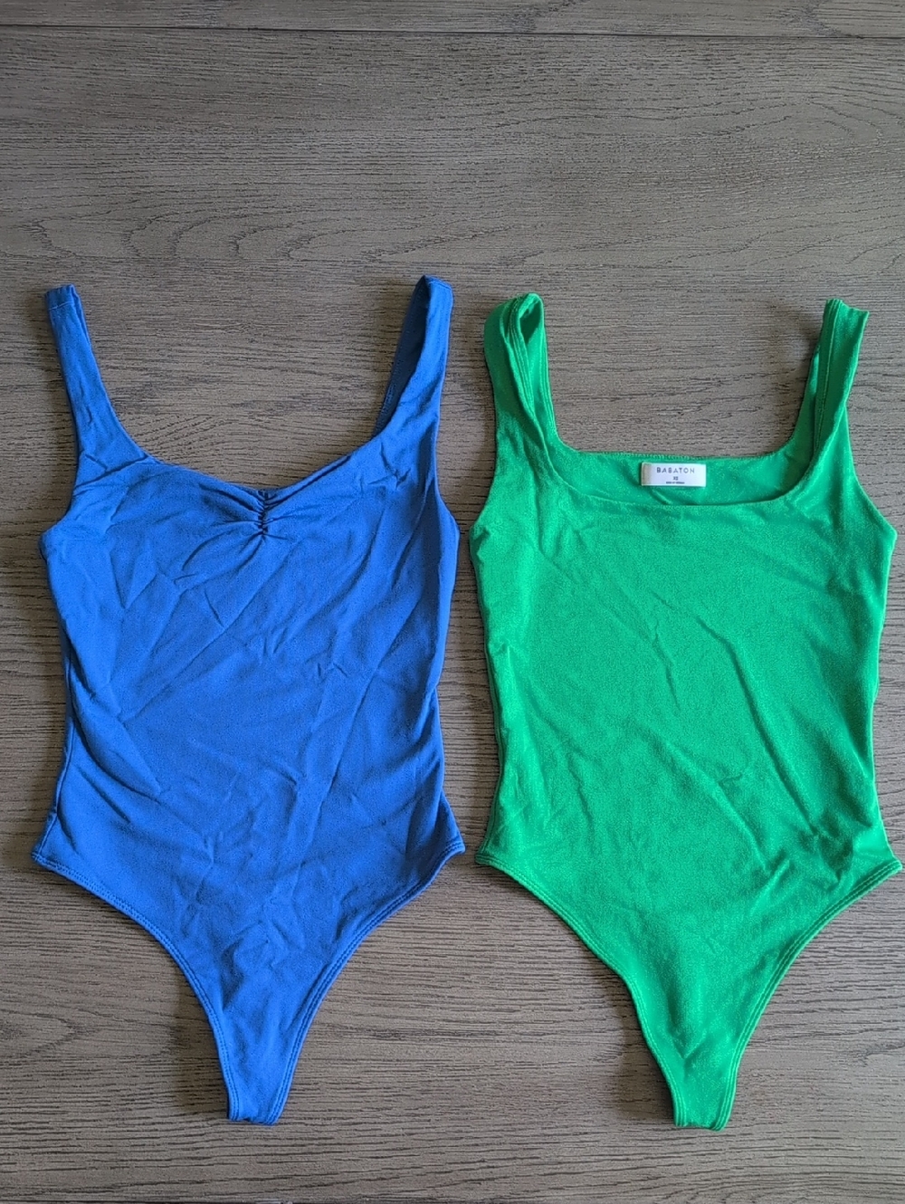 Babaton Two- One-Piece Bodysuits - Blue and Green